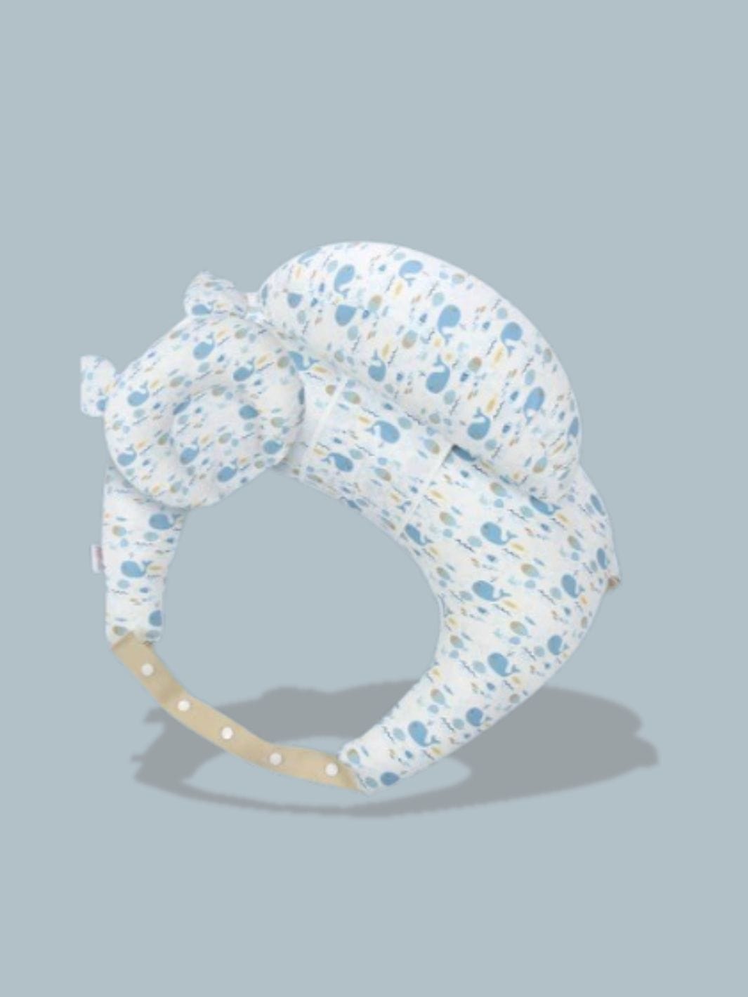 Coussin d'Allaitement Baleine Bleu