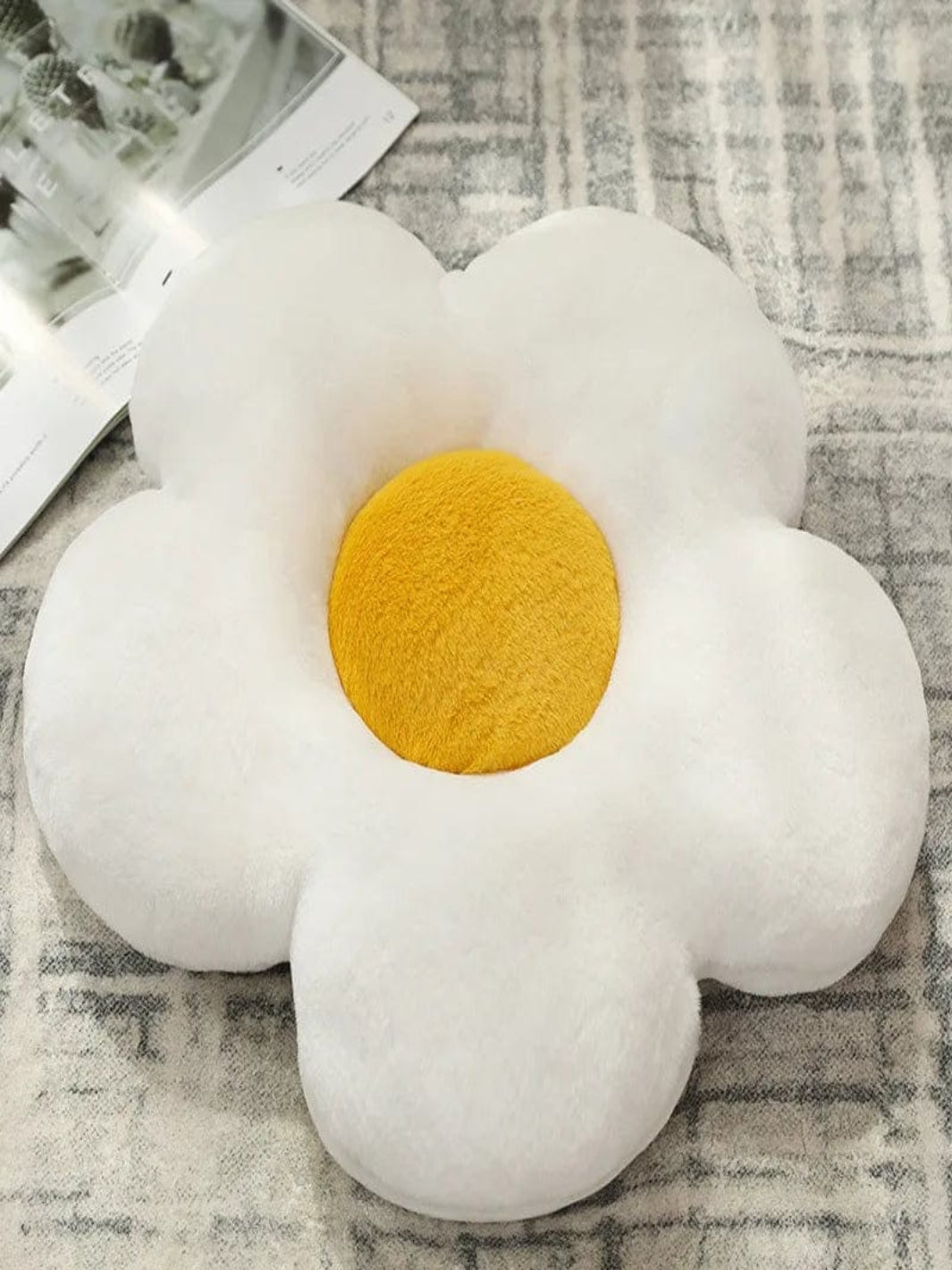 Coussin de Déco Fleur Blanche