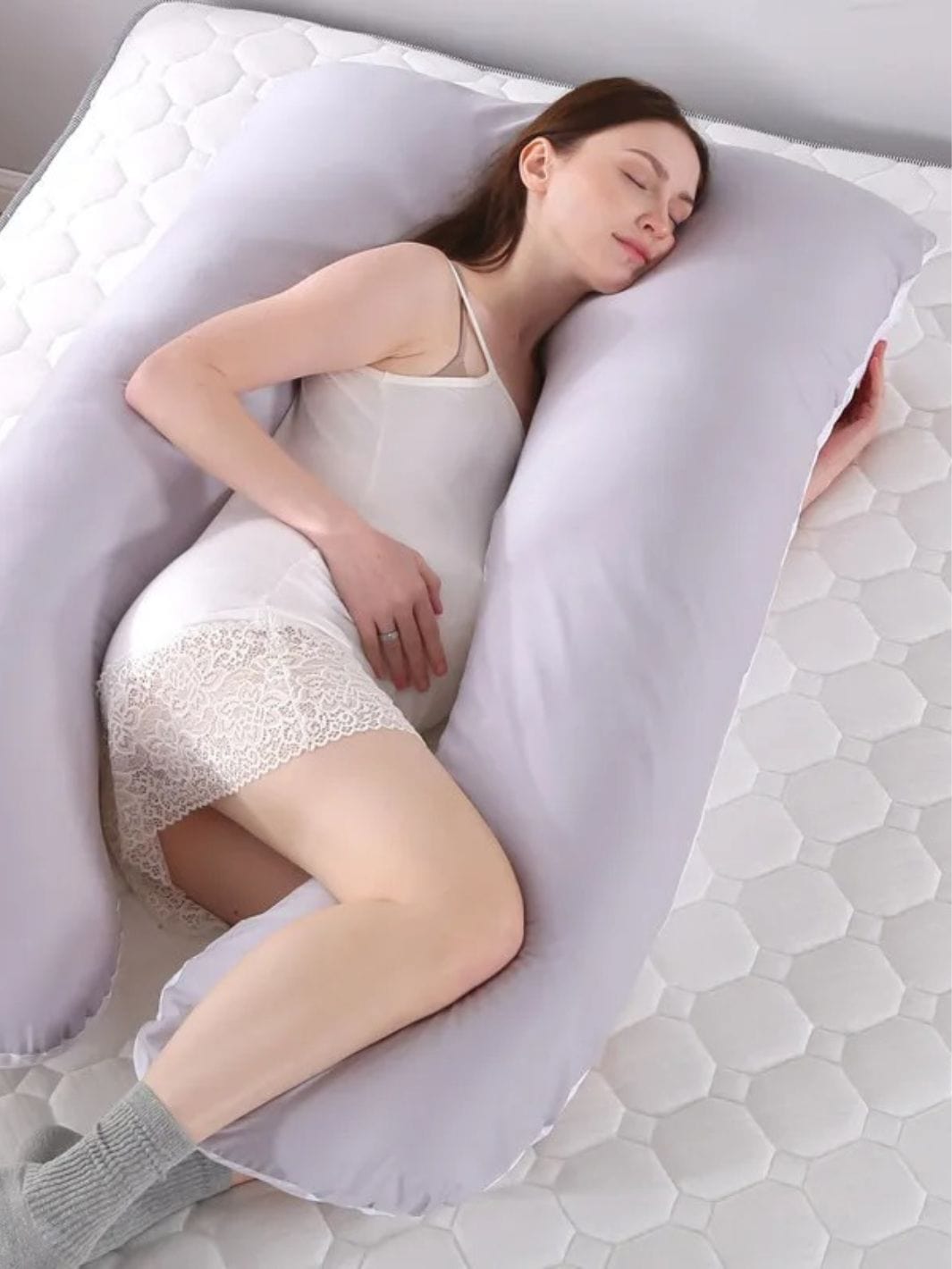 Coussin de Grossesse Gris