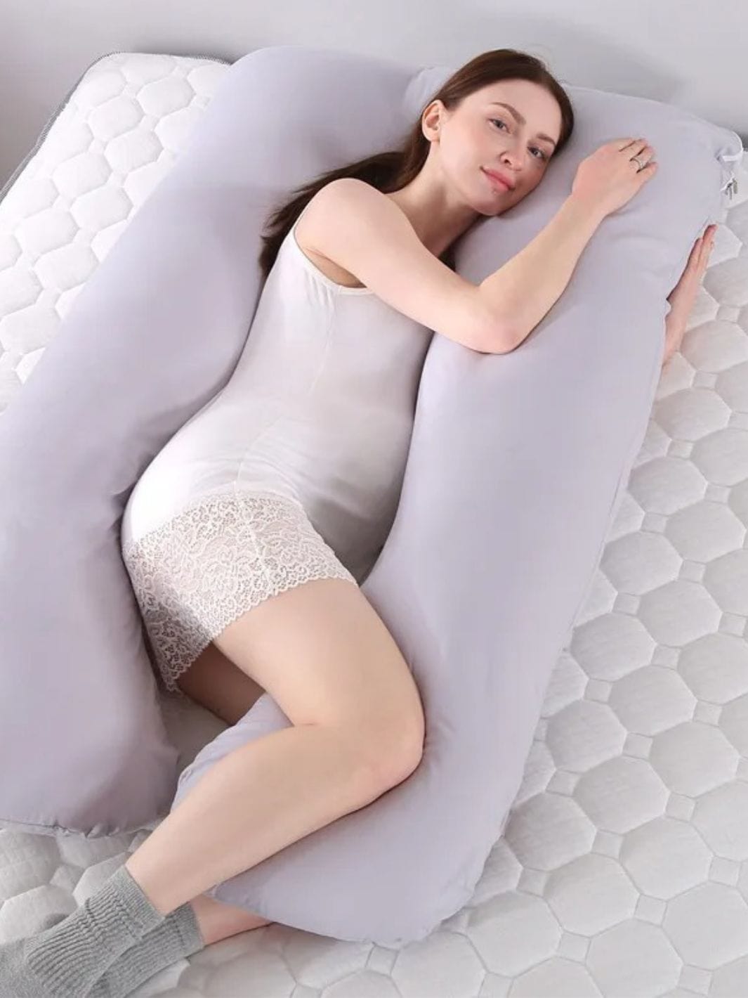 Coussin de Grossesse Gris Foncé