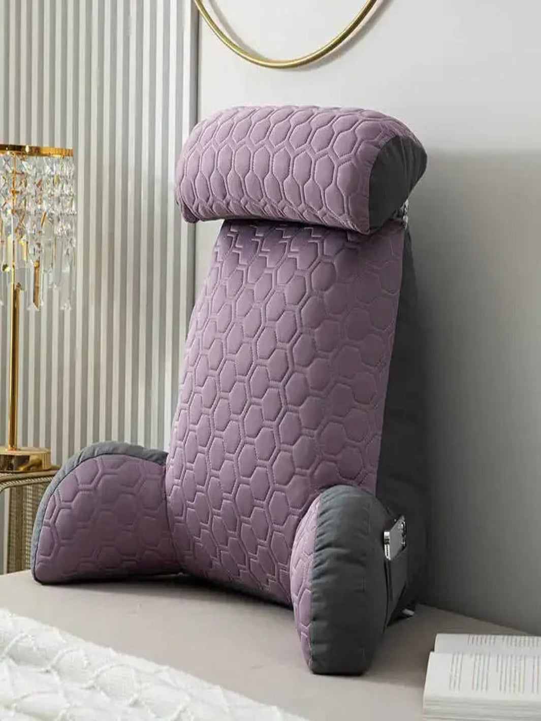 Coussin de Lecture Mauve