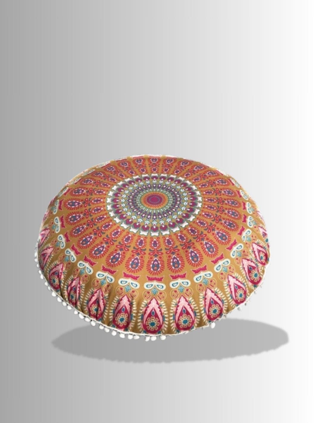 Coussin de Méditation Rouge Jaune