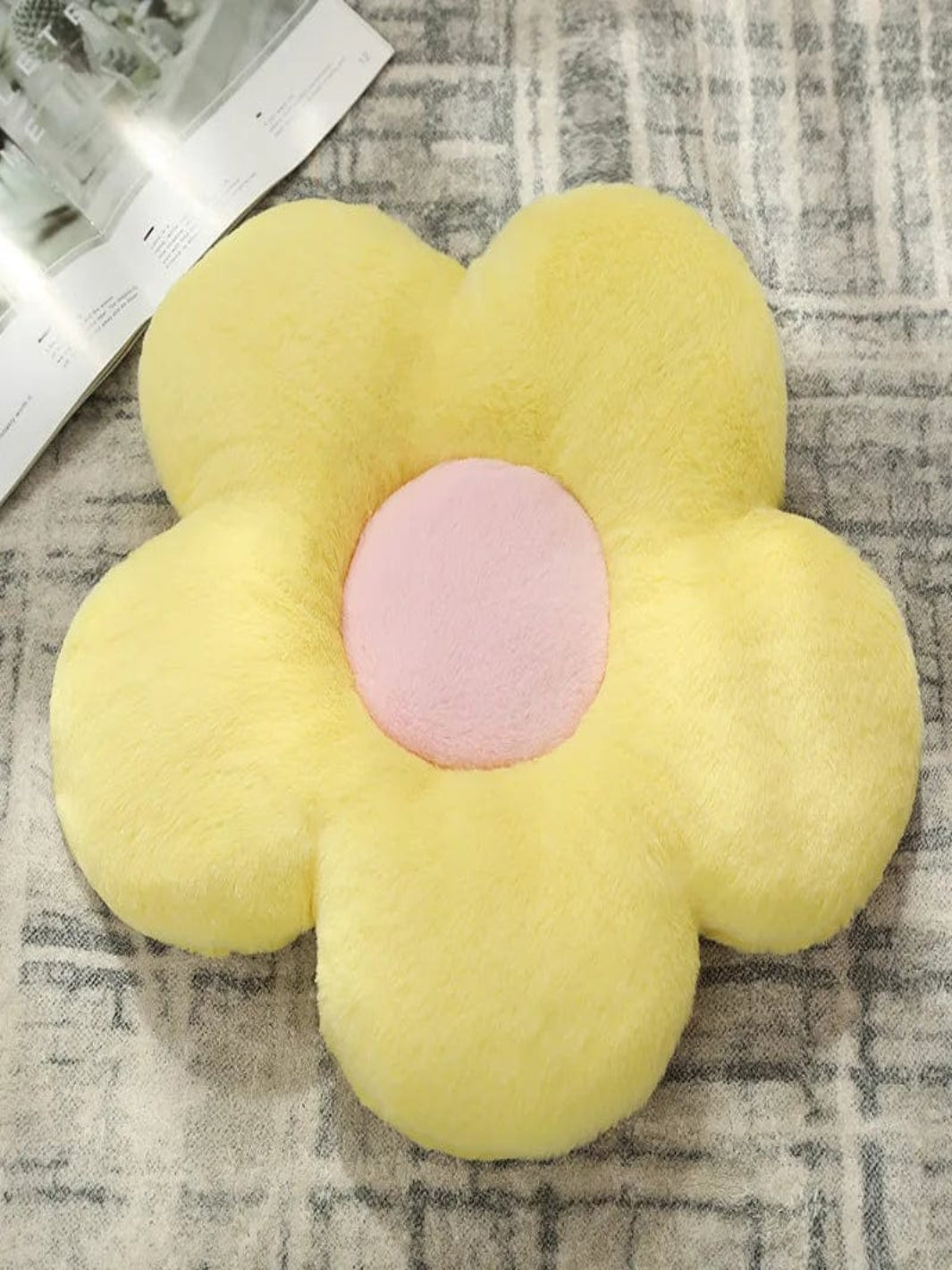 Coussin pour Canapé <br> Fleur Jaune