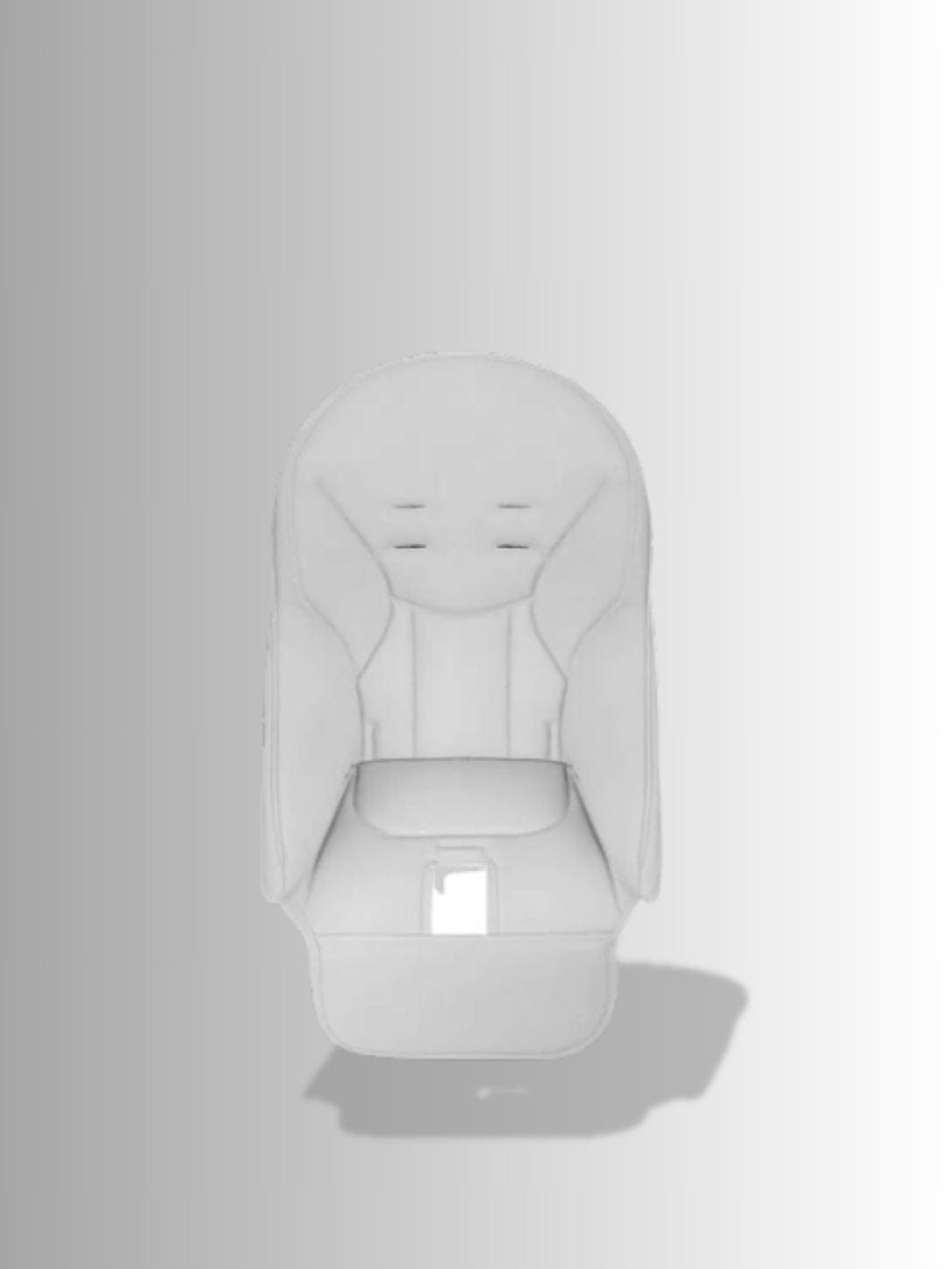 Coussin pour Chaise Haute Gris