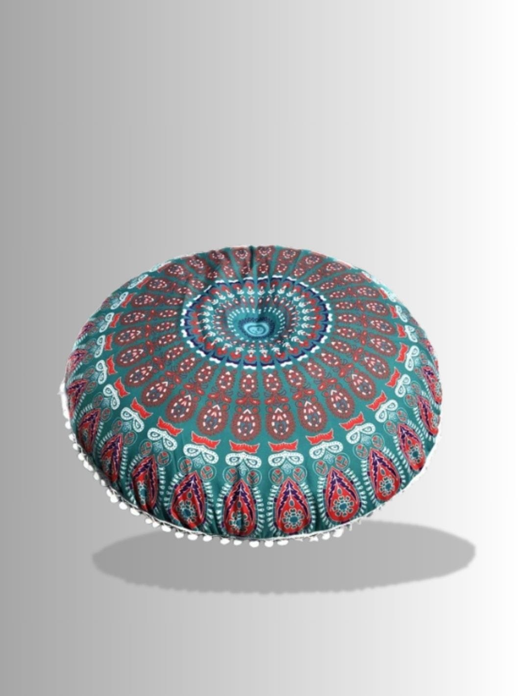 Coussin de Méditation Vert Rouge